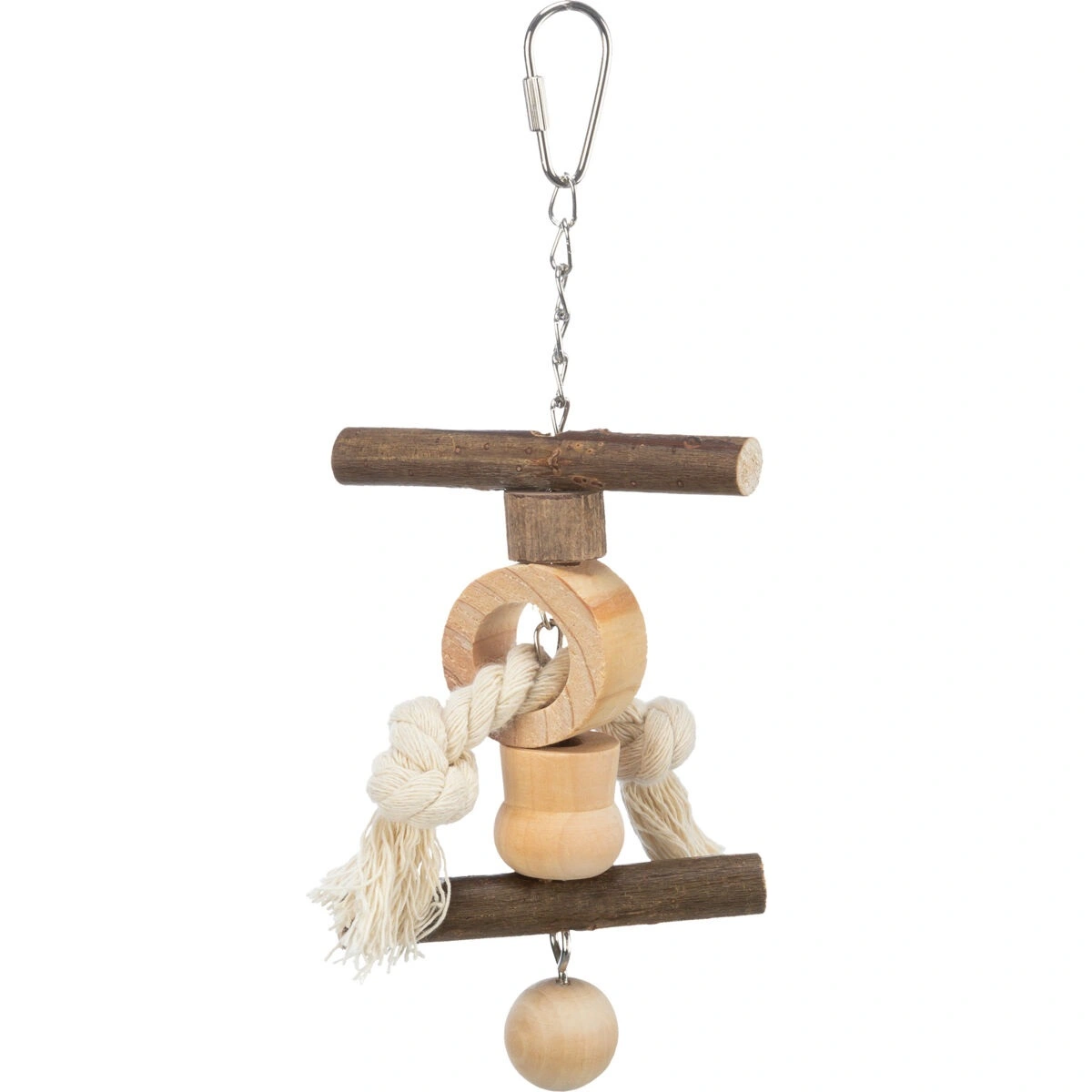 Trixie Natural Living legetøj med kugle og reb 20 cm